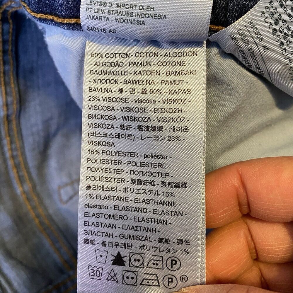 Levi's 414 Jeans Women's Sz 20W Classic Straight Fit Medium Wash Blue 28”Inseam - Picture 4 of 11